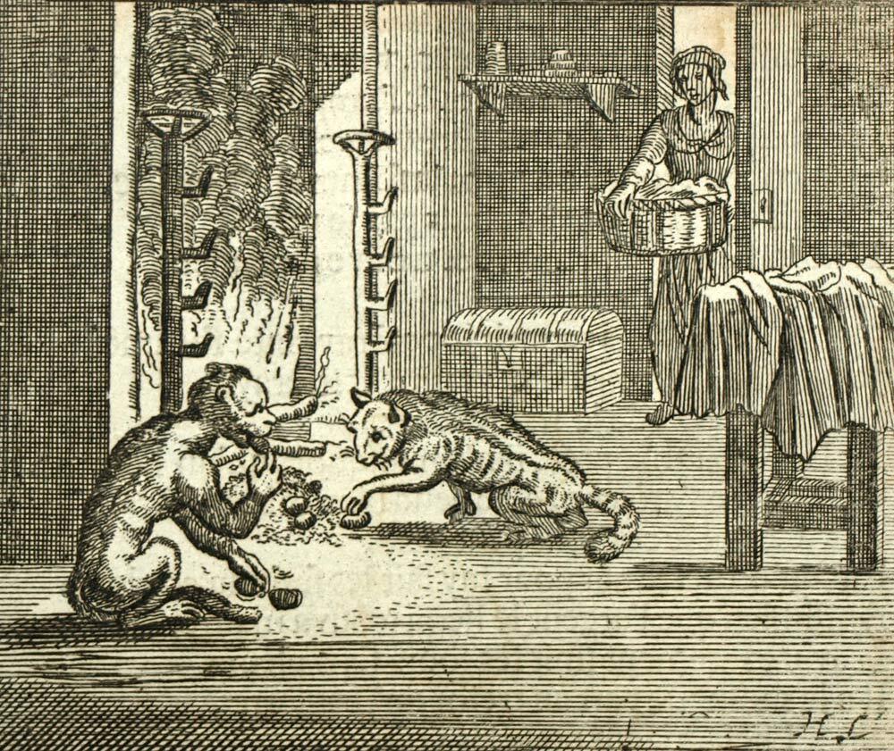 Favola Gatto Il Scimmia E Il Gatto Favola Di Jean De Lafontaine