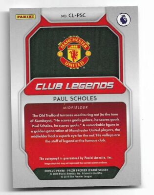 2019-20 Panini Prizm Premier League Autograph Auto Card