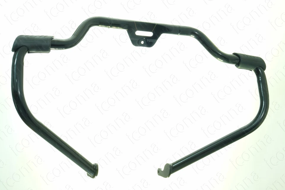 Protector de motor Mustache Highway Crash Bar Harley FL / FX Softail negro 18’-más tarde Foto 2 de 2
