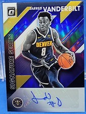 Jarred Vanderbilt 19-20 Panini Donruss Optic Signature Series Auto Purple Prizm