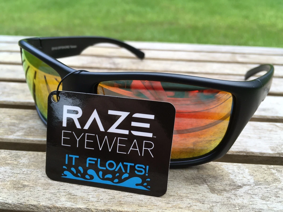 RAZE Eyewear Sunglasses Offshore floating polarized fishing black mirrored