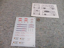 Microscale decals HO 87-385 Svenhards Jag's diesel Langendorf  etc vans  H108