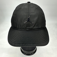 Nike Air Jordan YOUTH Hat Black Strapback Jumpman Metal Logo