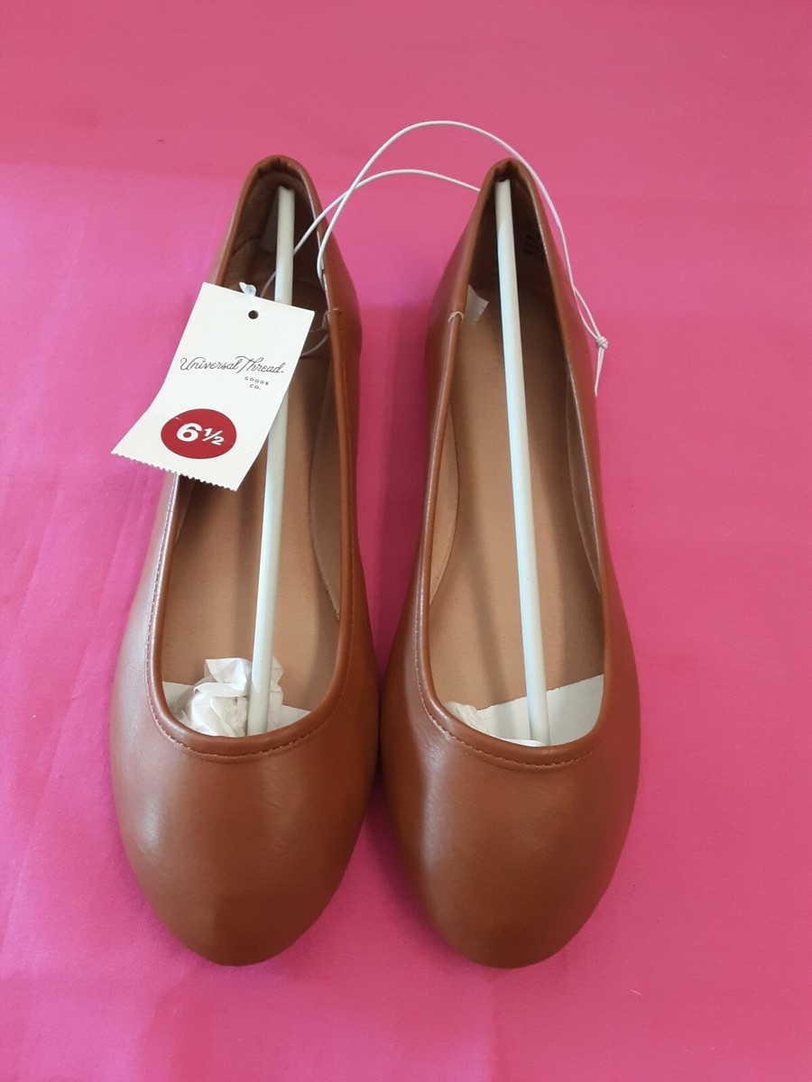 Universal Thread Ladies Tan (Cognac) Flat (Everly) Ballet Shoes Size 6.5  BNWT! | eBay