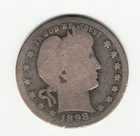 1898 O Barber Quarter in Worn/Circulated Condition