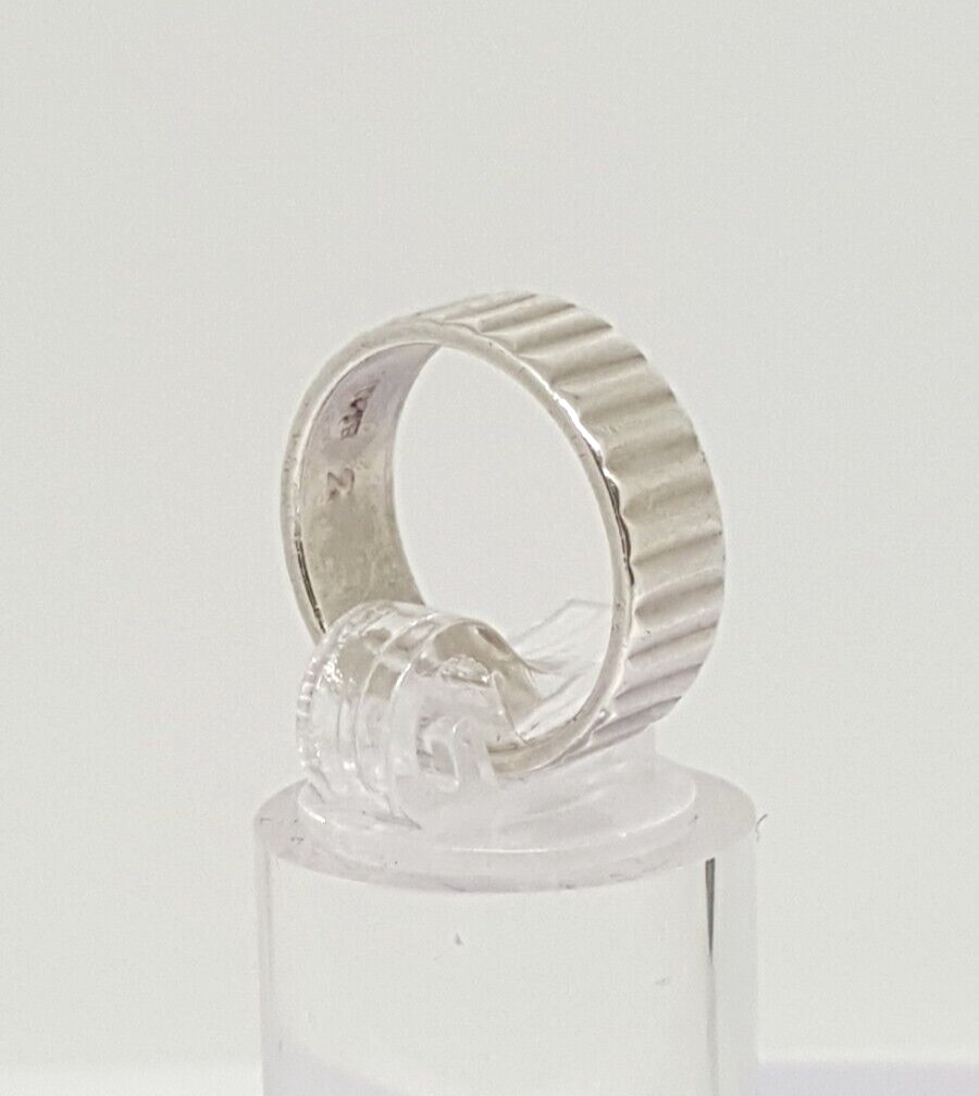 Fabulous Solid Patterned Band Ring 925 Silver Siz… - image 14