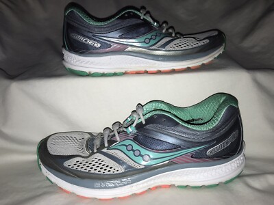 WOMENS SAUCONY EVERUN GUIDE 10 GRAY RUNNING SHOES SIZE EUC!