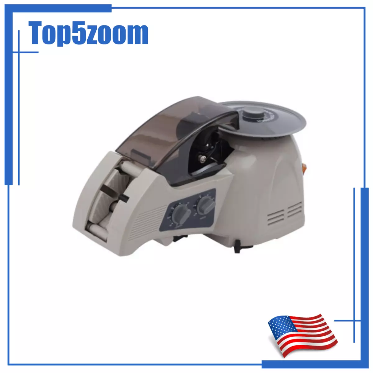 Adjustable H W Automatic Tape Cutting Machine Electric Carousel
