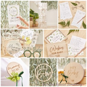 botanical baby shower decorations