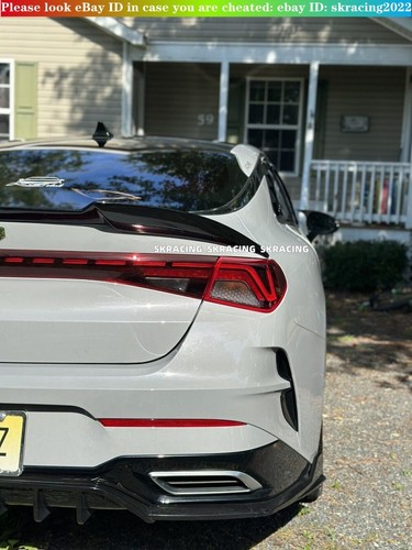 Real Carbon Fiber Rear Trunk Spoiler Wing Lip Fits kia K5 Optima GT 2021-2024 - Picture 4 of 14