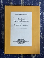 Ludwig Wittgenstein TRACTATUS LOGICO-PHILOSOPHICUS E QUADERNI 1914-1916 ITALIAN