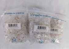 Cybertech 100pk Cat6, Cat5e RJ-45 8P8C Ethernet Modular Crimp Connectors Plugs