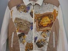 Vintage Nylon Windbreaker Jacket East West Throwback 80s 90s Size Large