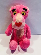 Vintage Pink Panther Stuffed Animal Character Toy 1980s Mighty Star **TLC* BIN27