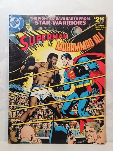 1978 Original Vintage Superman vs Muhammad Ali DC Collectors Edition V7 # C-56