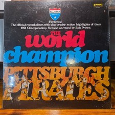 Pittsburgh Pirates - World Champion LP Record 1971 Flexi-Disc KDKA Baseball 33