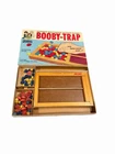 VTG Booby Trap wooden spring board Game 58 Pegs Parker Brothers 1965 Orig. Box