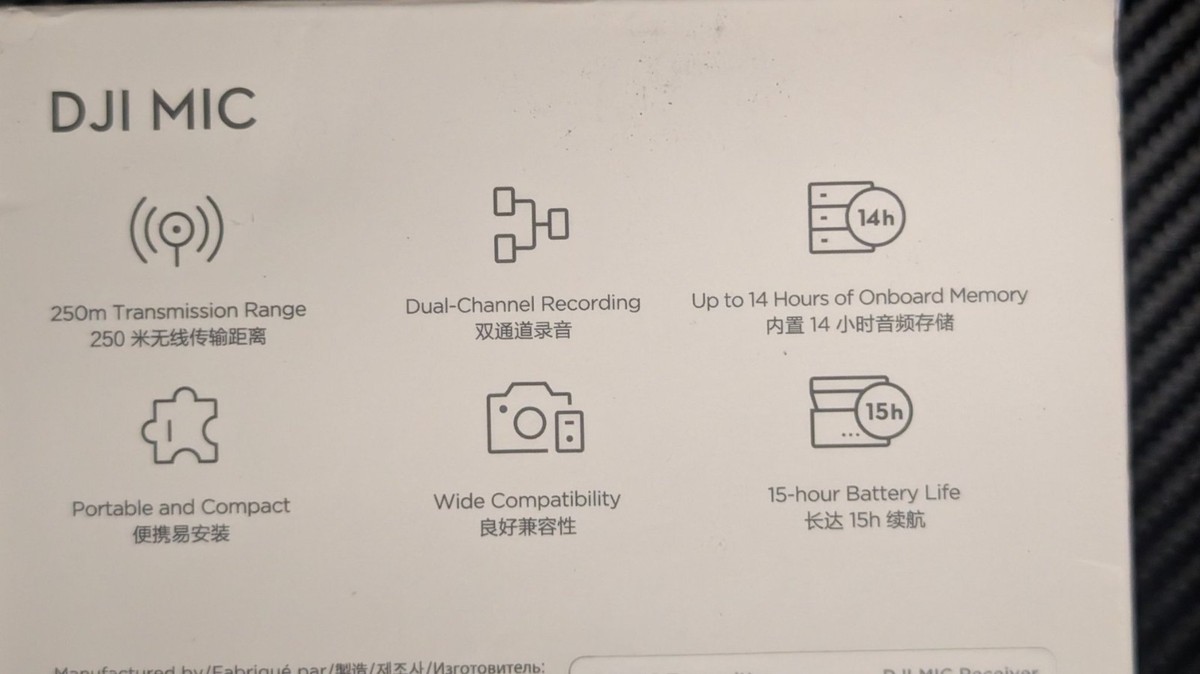 DJI Mic AST01 Dual-Channel Recording Compact Wireless Microphone