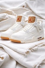 Men's Jordan 4 Retro x Levis White Denim 2018 Size US 7-12