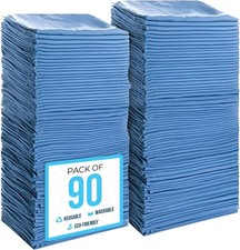 Cotton Shop Towels 14"x12" 90 Pack   Reusable Cleaning Shop Rags for Automobi...