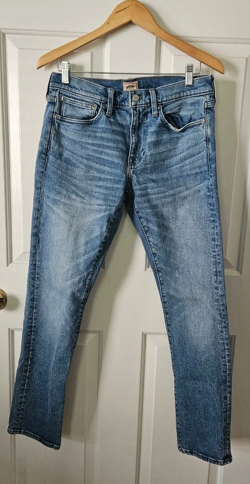 J Crew Jeans Mens 31x32 Kaihara Japanese Fabric Pants 484 Medium Wash Denim Blue - Image 2 of 4