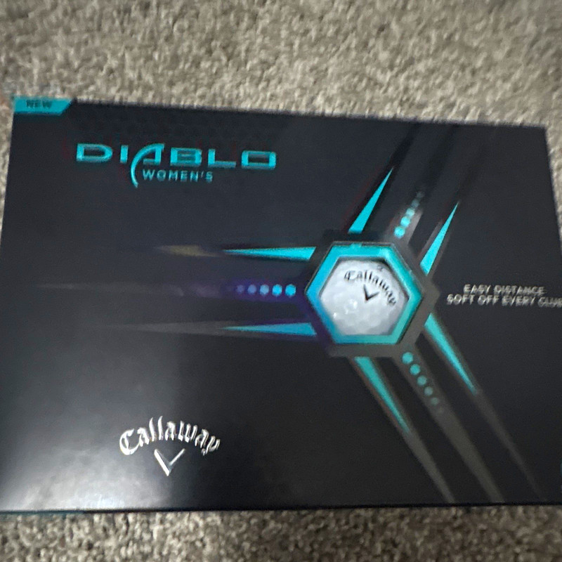 Callaway Diablo Women's Golf Balls 12-Pack White/Teal 2-Piece Tour Preferred