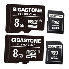 8GB Micro SD Card 2-Pack, Full HD Video, Surveillance Security 8GB FHD 2-Pack