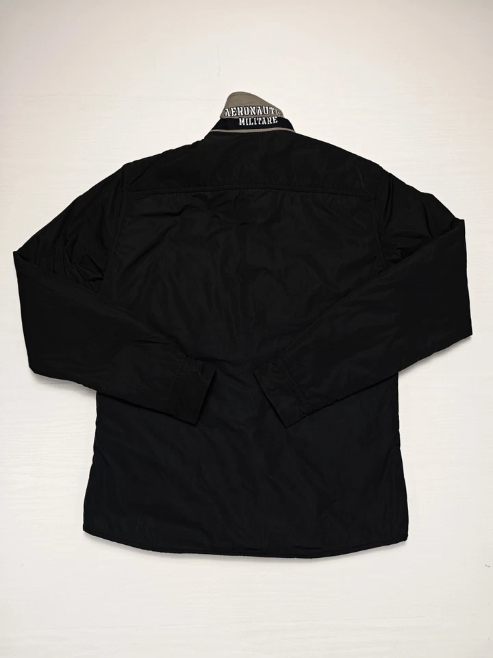 AERONAUTICA MILITARE Giacca Uomo Imbottita Trapuntata Tasche Giubbotto Blu Tg M - Immagine 3 di 4