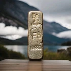 29.65 Grams Hand Poured .999 Silver Bullion Bar With Nice cooling lines