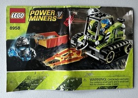 LEGO Power Miners: Granite Grinder (8958) Complete w/ Manual & Minifigs, No Box