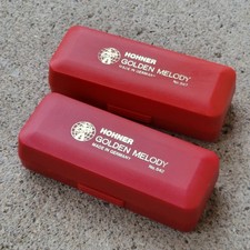 Zestaw 2 złotych melodii Hohner nr 542 etui puste pudełko tylko bez harmonijki