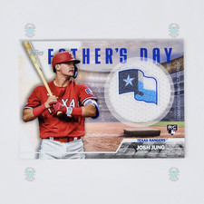 2023 Topps Father's Day Team Patch Josh Jung RC Baseball Card Texas Rangers
