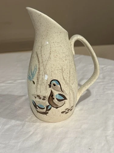 Red Wing Bob White Quail Creamer 14oz 7" Mid-Century Pottery Pitcher Jug Vintage