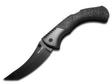 Coltello acciaio XHP triturato fibra di carbonio fibra di carbonio FL-42BS acciaio freddo nero Sable Lockback