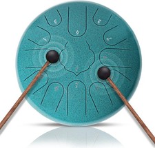 NBMICSO Steel Tongue Drum- 13 Note 12 Inches C-key Rain Drum Sound Healing In