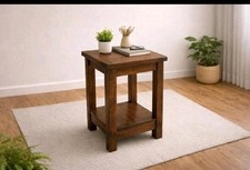 Dark Wood Style Side Table - End Table - Lamp Table