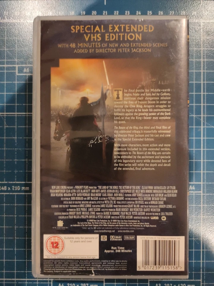 The Lord Of The Rings - The Return Of The King (PAL VHS) Widescreen Extended Ed. - Image 3 of 4