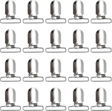 RayTour 20-Piece Men's Suspender Clips: Heavy Duty Bed Sheet Fasteners and Strap