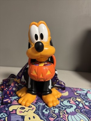 Disney Parks 2025 Happy Halloween Pluto Skeleton Sipper Cup Pumpkin Glow In Dark