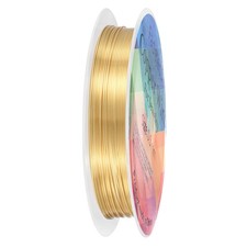 0.5mmx6.2m Jewelry Wire, 24 Gauge 20.3FT Craft Wire Copper Wire, KC-Gold