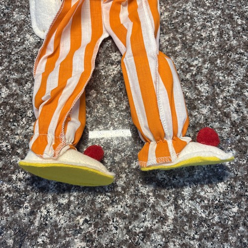 Vintage MINT Korky Clown Doll 1977 Give A Clown Give A Smile J.L Brown Orange - Picture 12 of 13