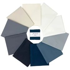 Free Spirit - DE Solids Cloudy 2.5 inch Mini Charm Pack 42 pcs