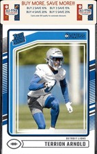 2024 Donruss #371 Terrion Arnold Rookie Detroit Lions