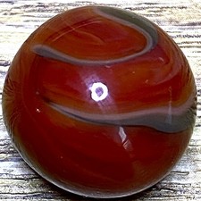DAS/JABO NEVER SEEN ONE LIKE THIS RED AND GREY SWIRLED SHOOTER .75" M738