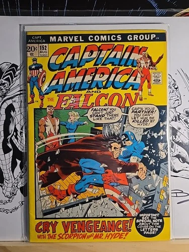 Captain America #152, Vintage Comic (Marvel Comics August 1972)