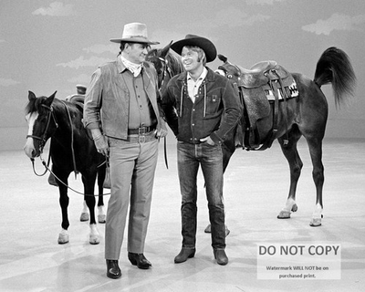 #ad #ad GLEN CAMPBELL AND JOHN WAYNE 8X10 PUBLICITY PHOTO SP049 $10.98