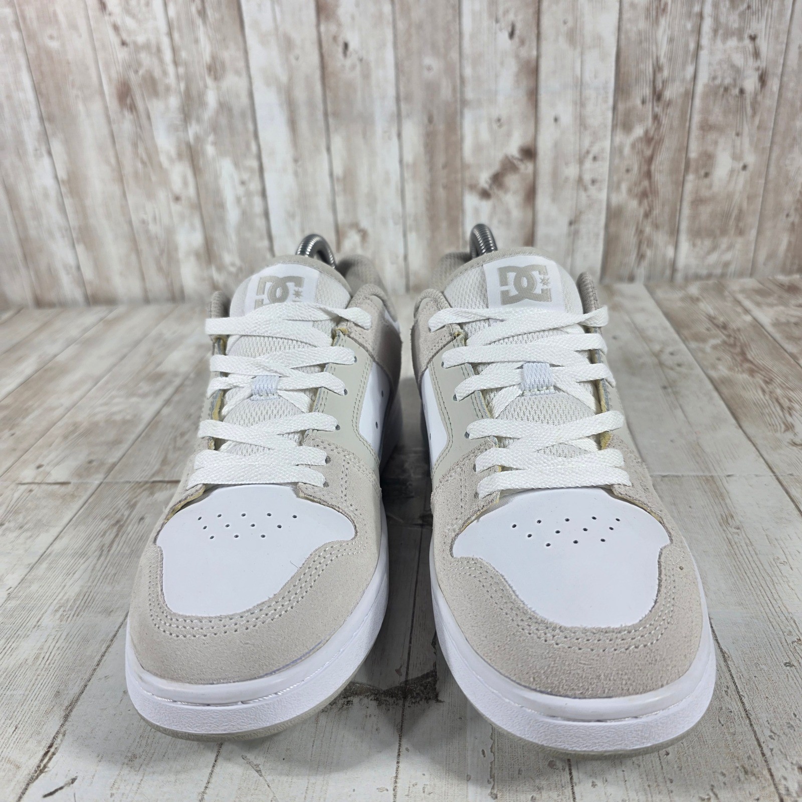 DC Manteca 4 Womens Skate Shoes White Grey Suede Leather Sneakers ADJS100161 9 image 4