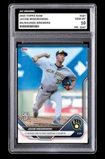 2025 Jacob Misiorowski MLB Topps NOW Rookie Card #327 Gem Mint Graded 10