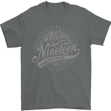 Camiseta De Hombre Distressed 81º Cumpleaños Hecho En 1944 100% Algodón