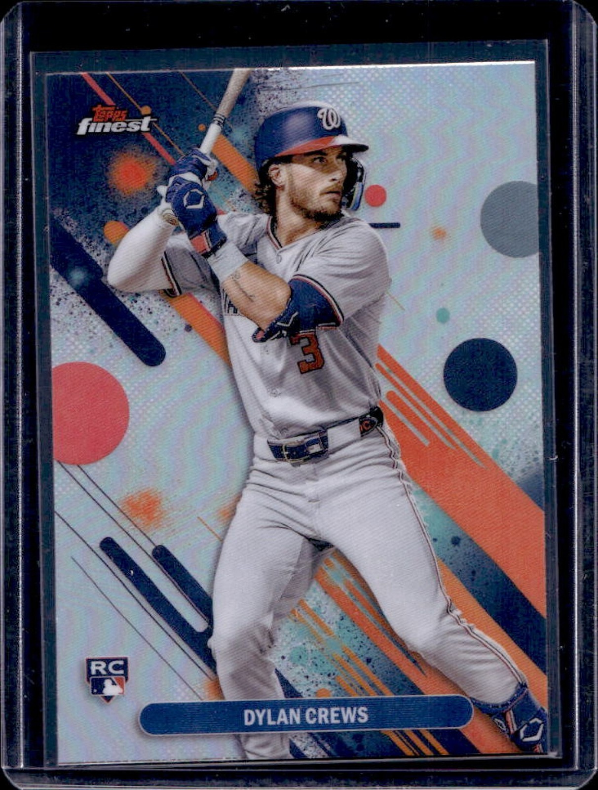 2025 Finest Dylan Crews Common RC Refractor Rookie #34 Nationals